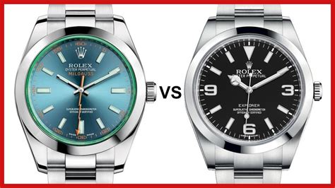 rolex explorer vs rolex milgauss|Rolex Milgauss black bezel.